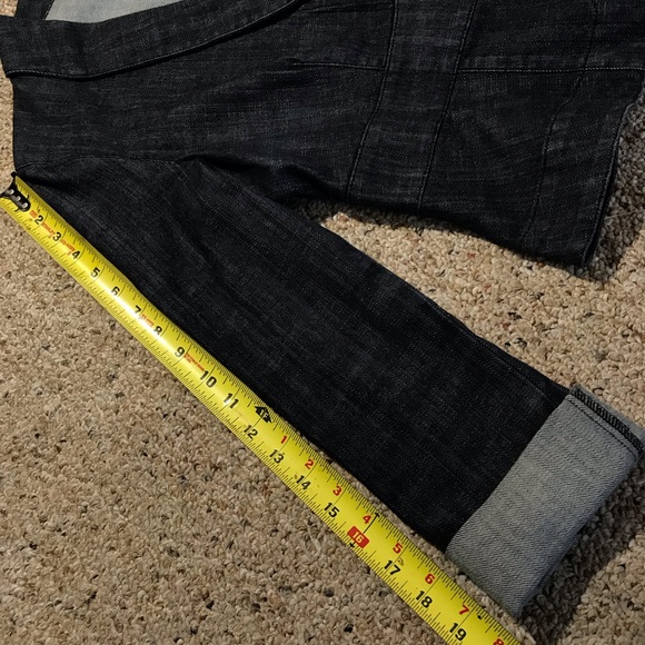 Women’s WHITE HOUSE | BLACK MARKET Dark Blue Denim Jean Jacket Blazer EUC Sz 8 - Picture 8 of 14